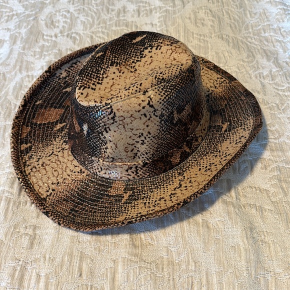 Brown Cowboy Hat One Size Halloween Costume Western - Picture 6 of 6